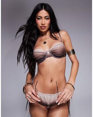 Candypants Ombre Underwire Bikini Top - Brown