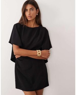 ASOS Pleated Romper With Open Back - Black