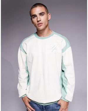 Liquor N Poker 400gsm Sweatshirt With Gothic Script Logo - Grey