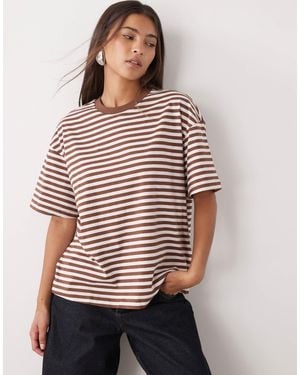 Monki Oversized T-shirt - Natural