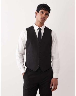 ASOS Slim Suit Waistcoat - Black