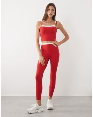 Abercrombie & Fitch Ypb Studioflex leggings Co-ord - Red