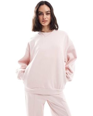 Bershka Felpa Oversize - Rosa