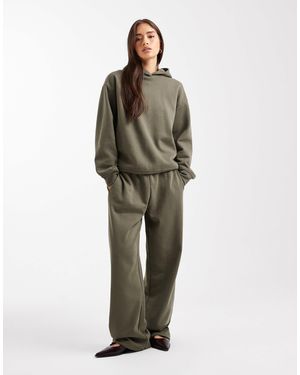 New Look Wide Leg Jogger - Green