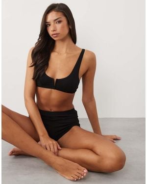 ASOS Connie Bh Met V-Vormige Beugel En Hoge Cups - Bruin
