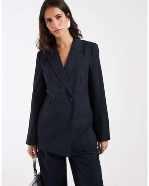 Aware Oversized Tailored Blazer - Blue