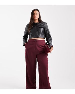 ASOS Curve Tailored Relaxed Straight Leg Trousers