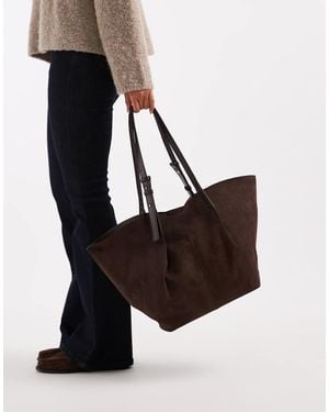 New Look Suedette Tote Bag - White