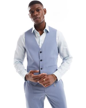 ASOS Skinny Suit Waistcoat - Blue