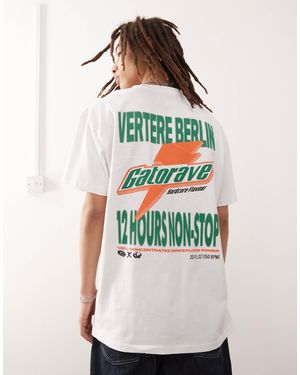 Vertere Berlin Gatorave Back Print Oversized T-shirt - White