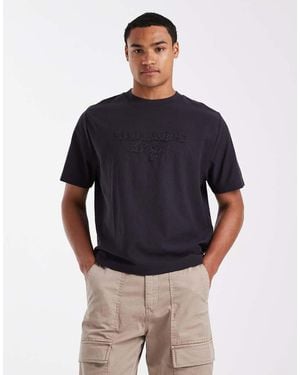 Cotton On Boxy Fit Text T-shirt - Blue