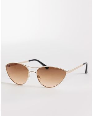 ASOS Metal Cat Eye Sunglasses - White