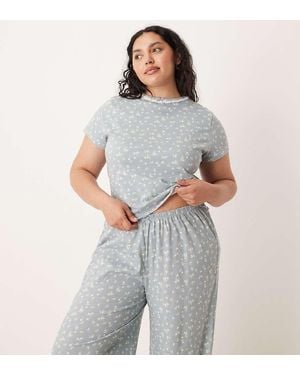 ASOS Asos Design Curve Mix & Match Pyjama Baby Tee - Grey