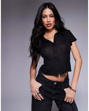 ASOS Camicia A Maniche Corte Nera - Nero