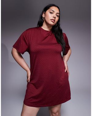 Renee Studio Renée studio – kurzes t-shirt-kleid - Rot