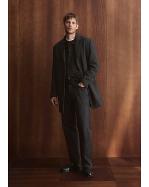 Mango Tailored Jacket - Brown