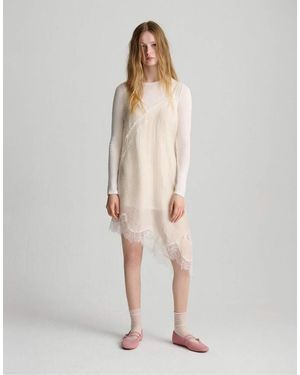 Pull&Bear Double Cami Dress - Natural