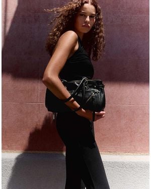 Bershka Zip Bag - Black