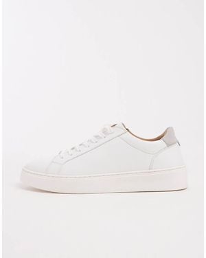 ASOS Lace Up Trainers With Grey Heel Notch Detail