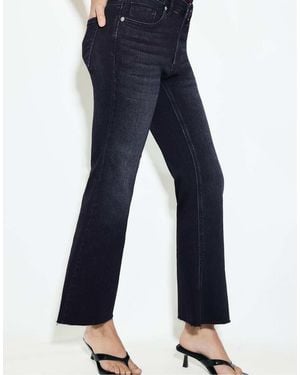 Stradivarius D78 Cropped Flared Jeans - Blue