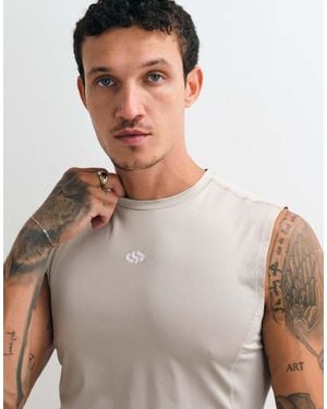Jack & Jones Sports Baselayer Jersey Tank Top - Grey