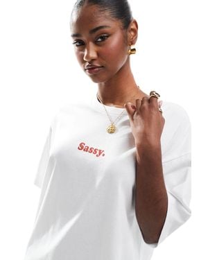 JJXX Oversized Sassy T-shirt - White