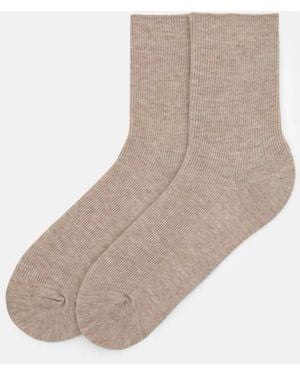 Pull&Bear Long Socks - Natural