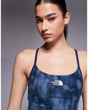 The North Face Sujetador Deportivo Azul Marino Estampado Flex De