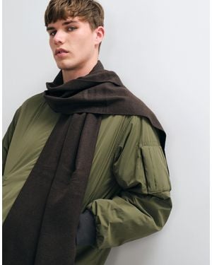 Mango Knitted Scarf - Green