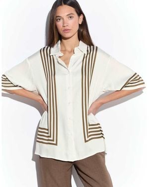 NARRATED Short Sleeve Shirt - White
