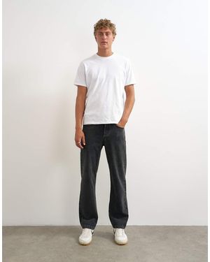 TOPMAN Rigid Straight Fit Jean - White