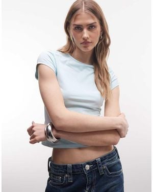 ASOS Polyamide Slinky Baby Tee - White