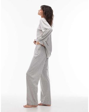 ARKET Pantaloni Del Pigiama Mélange Mix And Match Morbidi - Bianco