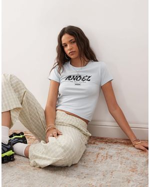 Noisy May Baby Tee With Angel Graphic - White