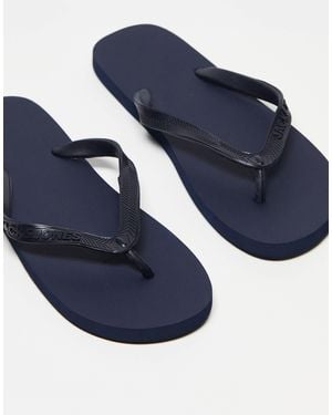 Jack & Jones Logo Flip Flop - Blue