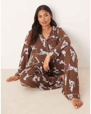 Chelsea Peers Curve – exklusiver pyjama - Braun