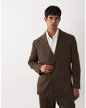 SELECTED Regular Suit Jacket - Brown