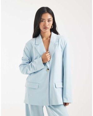 Object Oversized Tailored Blazer Co-ord - Blue