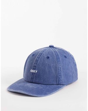 Obey – pigment – strapback-kappe - Blau