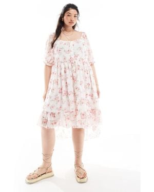 Yours Floaty Dress - Pink
