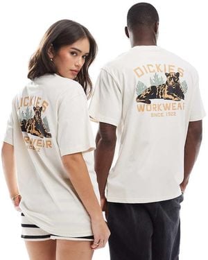 Dickies Panther Graphic Back Print T-Shirt - White