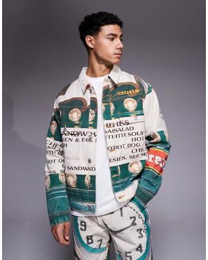 ICECREAM Parlor Denim Trucker Jacket Co-Ord - Grey
