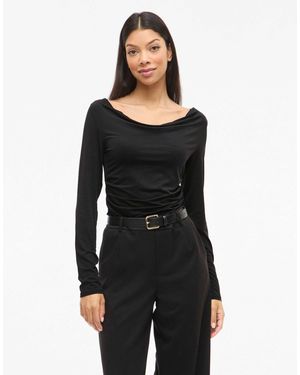 Vila Top manches longues - Noir