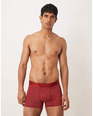 Calvin Klein Brushed Micro Trunks - Red