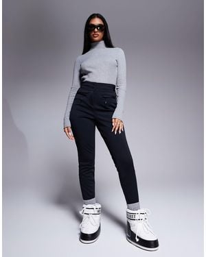ASOS 4505 Ski & Snow 4505 Ski Soft Shell Water Repellent Skinny Ski Pants - Blue