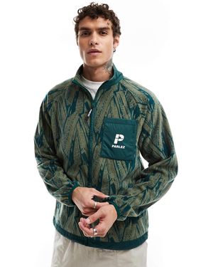 Parlez Duke - polaire imprimée - olive - Vert