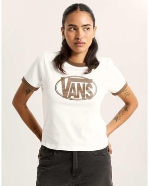 Vans Centre Chest Ringer Tee - White