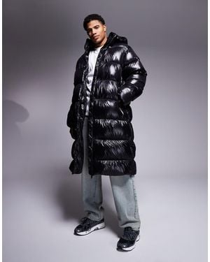 adidas Originals Longline Puffer Coat - Black