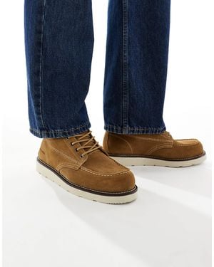 Jack & Jones Suede Lace Up Boot - Brown