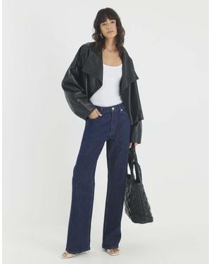 River Island Relaxed Straight Leg Jeans - Blue